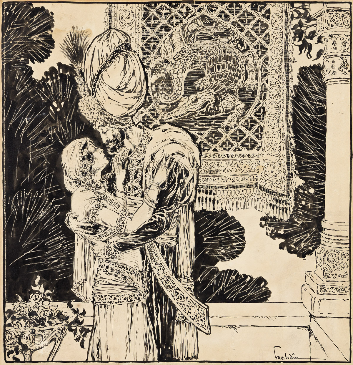 ROBERT LAMBDIN (1886-1991) Middle Eastern Romance.